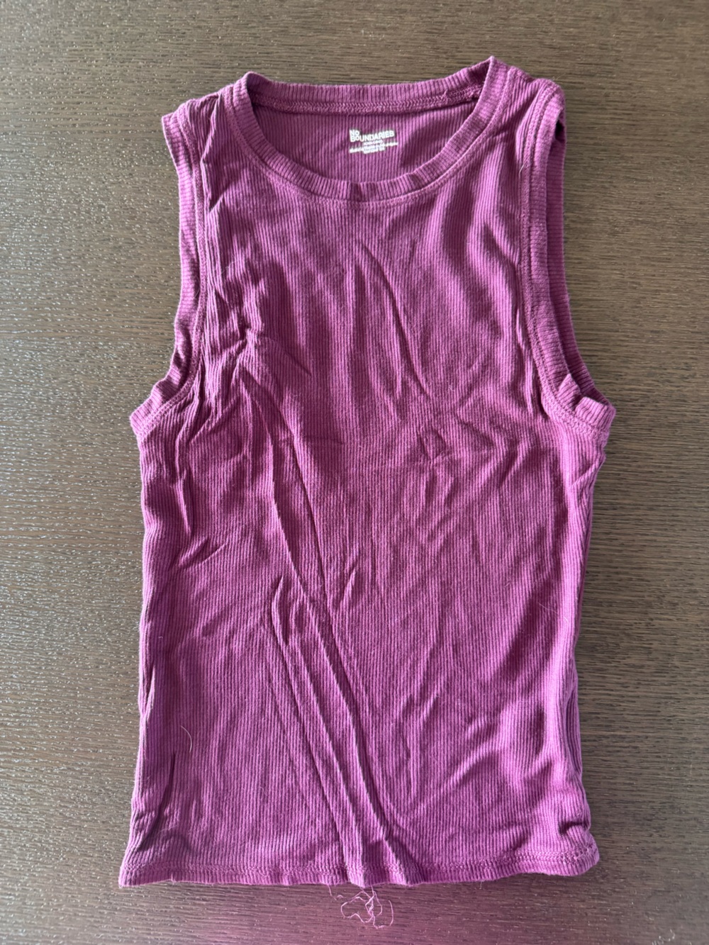 Burgundy tank top